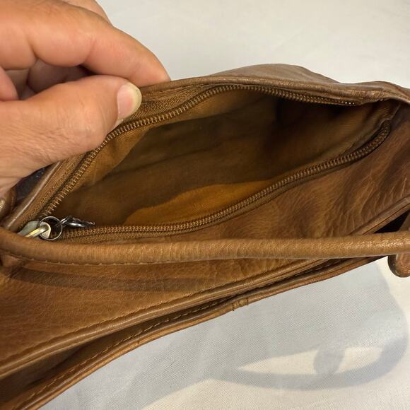 FOSSIL Vintage Brown Leather Small Crossbody Bag - Picture 5 of 8